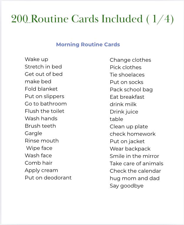 Daily Routine Cards  - RoutiKids