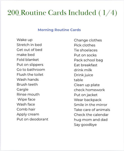 Daily Routine Cards  - RoutiKids