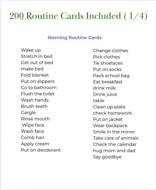 Daily Routine Cards  - RoutiKids